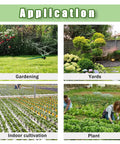 Applications of Pro Grade 220 Piece Barbed Irrigation Fittings Kit for One Quarter Inch Tubing in gardens, yards, indoor cultivation, and plant care.