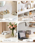 24 Pack Beige Drawer Organizers Zero Drama Storage Setup Foldable Closet Dividers Sort Socks And Basics Quick Now, various uses in home settings.