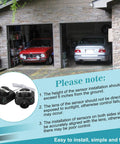 Two Beam Garage Door Opener Safety Sensor Eyes Kit Replacement For LSO50 LDO33 LDO50 installation instructions