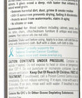 Back label view of Wood Panel And Cabinet Polish That Brings Out The Wood Grain Hides Scratches And Cleans Dust And Smoke Residue Six Nourishing Oils Silicone And Wax Free 12 Oz