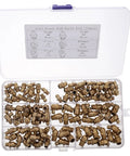 Grease Fitting Set M8 M10 Assortment With Straight And 45 Degree Zerk Nipples For Auto And Machinery Copper Metal Grease Nipples Kit