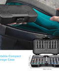 42 In 1 Magnetic Screwdriver Set With Ratcheting Handle And Storage Case in a compact portable design for easy transport