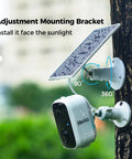 Power Up Your Outdoor Security Cams With This Ultra Efficient 5V Solar Panel 23 Percent Energy Conversion installed on tree