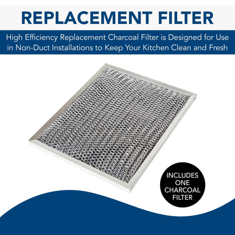 41F Replacement Charcoal Filter For Ductless Range Hood Series, Carbon Air Filter For Kitchen, Universal Fit For 41000 44000 45000 46000 And RL6100F Hoods, Keeps Your Kitchen Fresh And Smelling Clean