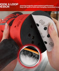 Applying 5 Inch Silicon Carbide Sanding Discs 3000 Grit Wet And Dry Hook And Loop Set to Orbital Sander