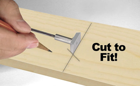 Extendable Measuring Stick Tool For Woodworking And Remodeling With Pinch Action 47 Inch Reach marking wood for trim cut