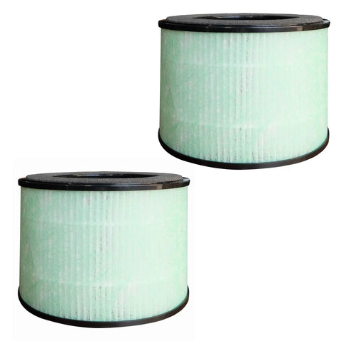 Replacement Filter For PARTU BS08 Air Purifier 2 Pack With 3 In 1 Filtration System, Pre Filter, Main Filter, Activated Carbon visible