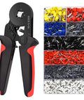 All In One Ferrule Crimping Pliers Kit For Electricians With 1800 Insulated Terminals And Connectors, Adjustable Ratchet Tool, AWG 28 To 7 And 0.08 To 10mm2, Pro Grade DIY Friendly Wire Repair Kit For Quick Home And Pro Projects