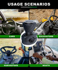 Universal Steering Wheel Spinner Knob Ball Knob For Cars Trucks Mowers Forklifts Tractors Boats EZ Install usage scenarios