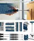Beefed-Up 220-Piece Home Tool Kit With Toolbox Blue For Home Repairs Auto Maintenance DIY And General Use Heavy-Duty