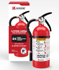 Home Fire Extinguisher For Residential And Living Areas 2A10BC With All Metal Construction And Metal Valve shown with packaging