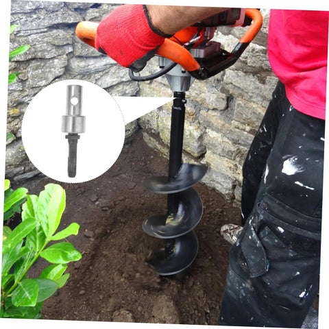 Garden Auger Drill Bit Adapter For Power Drill And Impact Driver Conversion Tool Extends Reach For Earth Auger Connection