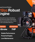 Heavy Duty Wood Chipper Shredder Mulcher 7HP 3 Inch Capacity 3 In 1 Multi Function Yard Debris Crusher engine details