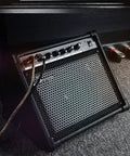 20 Watt Keyboard Amplifier With Dual 8 Inch Woofer And 2 Inch Tweeter AUX In And Two Channel Output in stage setup