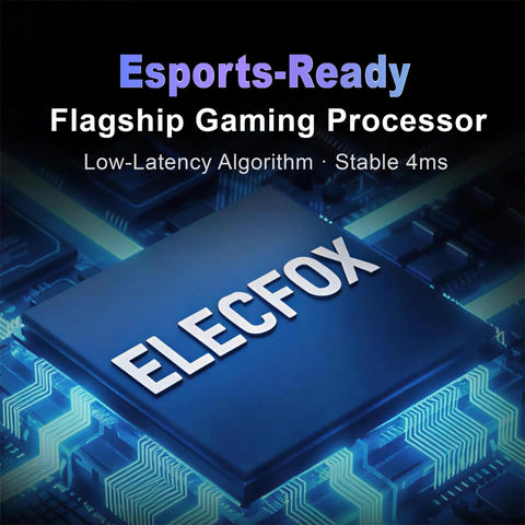 Hella Creamy 75 Percent Layout Wireless Mechanical Keyboard With Hot Swappable Switches And Premium Pbt Keycaps For Sick Gaming Sessions Featuring Dot Matrix Display And Sturdy Aluminum Volume Dial That Hits Just Right close-up of Elecfox gaming processor with a low-latency algorithm.