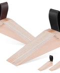 Set Of 4 Wooden Door Stoppers With Non Slip Anti Skid Pads Heavy Duty Door Stop Base Protect Floors Wedge Door Holders