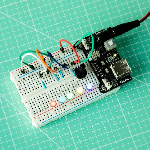 Six Pack 400 Point Solderless Breadboard Kit For Arduino Projects With Dual Power Rails And Color Coded Layout Easy Prototyping Boards