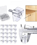50 Pack 5mm Clear Plastic Shelf Pegs With Steel Core For Cabinets, Kitchen, Bookcases, And Closets Replacement Shelf Holders in use