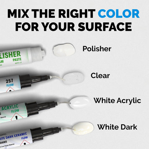 All-In-One Countertop Repair Kit For Quartz And Other Surfaces With Three Colors And Polisher Easy DIY Fix For Chips On Granite