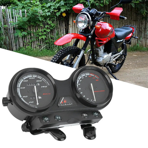 Thinking Process: motorcycle digital speedometer and tachometer kit, black PP T material, for Yamaha YBR 125 dash