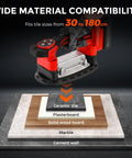 Handheld Tile Vibration Tool With 220mm Leveling Head 9 Speed Adjustable Suction Cup Automatic Tiling Vibrator for material compatibility