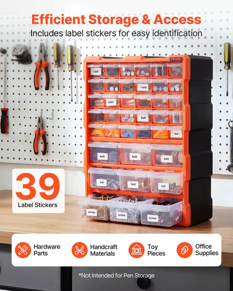 Keep Your Shop Looking Crisp With This Badass 39 Drawer Clear Cabinet Built For Garage Organization Hardware Screws Crafting Supplies And Workshop Tools You Need