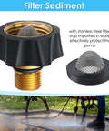 Garden Hose To Pressure Washer Adapter Three Quarter Inch Female To Three Eighth Inch Male Water Inlet Fitting with filter