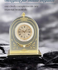 37mm Mini Clock Insert With Roman Dial, Quartz Movement, Fits 1 3/8 Inch Hole, Button Battery Powered in elegant display