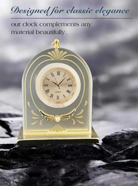37mm Mini Clock Insert With Roman Dial, Quartz Movement, Fits 1 3/8 Inch Hole, Button Battery Powered in elegant display
