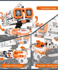 Close-up of 3 In 1 Remote And App Controlled STEM Robotics Kit For Kids Ages 8 To 12, 560 Piece Building Set with versatile features