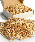 Natural Bamboo Golf Tees Wood Two And Three Quarters Inch And Three And One Quarter Inch Bulk Packs For All Day Practice Tough Tees