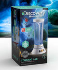 Box of Tornado Lab STEM Kit with 5-Speed Cyclone Controller for kids 6 and up, featuring vortex creation and educational fun.
