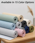 Thick Peel And Stick Wall Covering Roll With Integrated Soundproof Foam and Heavy Duty Cloth Texture For No Hassle Wall Coverings in various colors.