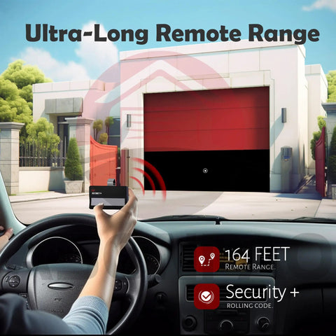 Two Pack Replacement Remote For LiftMaster 971LM And Chamberlain 950CB Garage Door Opener With Beefed Up Security Plus Learn Button Compatibility And 390MHz