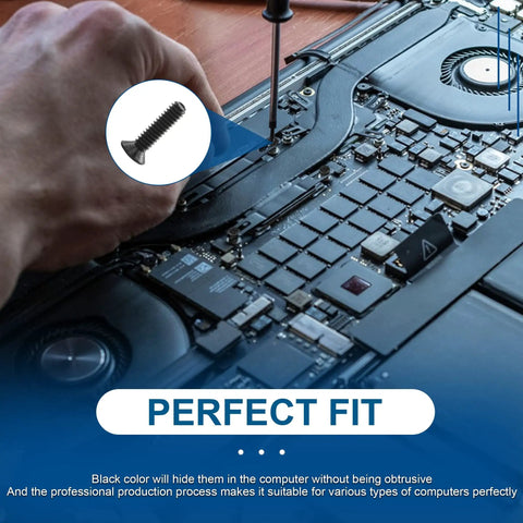 Laptop Screw Kit 450 Pcs M2 M2.5 M3 Countersunk Flat Head Phillips Mini Heavy Duty Screws used in laptop repair