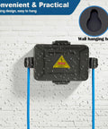 Mini Outdoor Electrical Box IP54 Waterproof Extension Cord Cover Weatherproof Junction Box for Plug Power Cord and Festive Lights two pack.