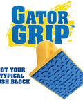 Jointer Push Blocks For Woodworking Pro Grade Safety with Gator Grip, blue no-slip grip for router tables and bandsaw, close-up
