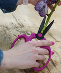 Floral Scissors Set Of 3 With Carbon Steel Blades For Precise Flower Pruning And Arranging, Three Sizes In Warm Colors, Ultra Sharp