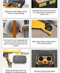 Tough As Nails Electric Vacuum Glass Lifter And Heavy Duty Stone Slab Crane control panel and suction features for safe handling.