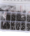 Must-Have M2 M3 M4 Stainless Steel Screw Nut And Washer Kit 1080 Piece Set with assorted screws and nuts in a storage case.