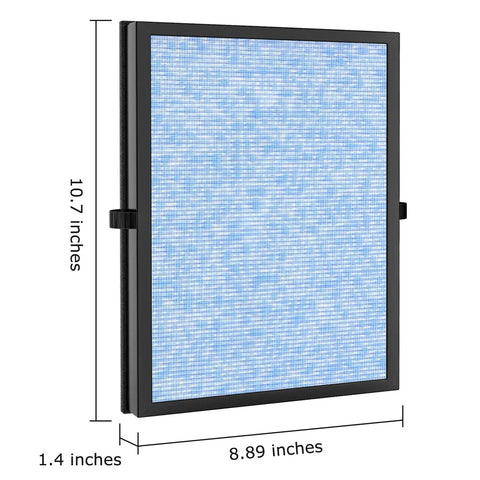 Pro Grade 2 Pack Replacement Air Filter For MK 04 MG 04JH Air Purifier, 4 Stage Filtration System, dimensions 10.7 x 8.89 inches