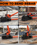 2 In 1 Rebar Bender And Cutter All In One Handheld Metal Bending And Cutting Tool for construction site use