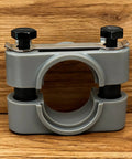 Heavy Duty Steering Stem Bushing And Collar And Seal Washer Kit For Yamaha ATVs, close-up of gray plastic and metal components