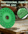 Four And A Half Inch Diamond Tile Cutter Blade For Angle Grinder Porcelain Ceramic Glass Marble And Wine Bottles Cutting Disc Seven Eighths Inch Arbor Ten Piece Set Beefy Performance With Porous Cooling To Reduce Heat Noise And Dust.