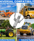 Heavy Duty Double Handle Grease Gun Coupler With Six Claw Quick Lock No Spill Leak Proof Fittings for machinery and vehicles