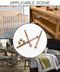 Knockout M6 X 100mm Bunk Bed Bolts With Barrel Nuts Galvanized Carbon Steel Furniture Fasteners For Cribs Tables in use