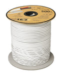 500 Ft 16 AWG Low Voltage LED Cable With 2 Conductors Jacketed in Wall Speaker Wire UL Class 2 Certified sunlight resistant spool