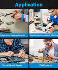 Application of 1000W Hot Air Soldering Station With Three Nozzles Auto Sleep Mode Smart Digital Display And Three Programmable Channels
