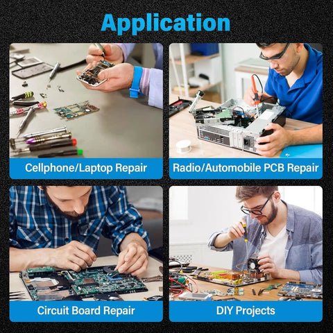 Application of 1000W Hot Air Soldering Station With Three Nozzles Auto Sleep Mode Smart Digital Display And Three Programmable Channels