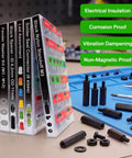 Black Nylon Standoff Kit For PCBs And Motherboards With Spacers Nuts And Washers M3 Hardware 600 Pieces Includes Male And Female Standoffs In 6mm 10mm 15mm 20mm 25mm For DIY Computer Builds. 6mm-25mm black nylon standoffs and hardware set